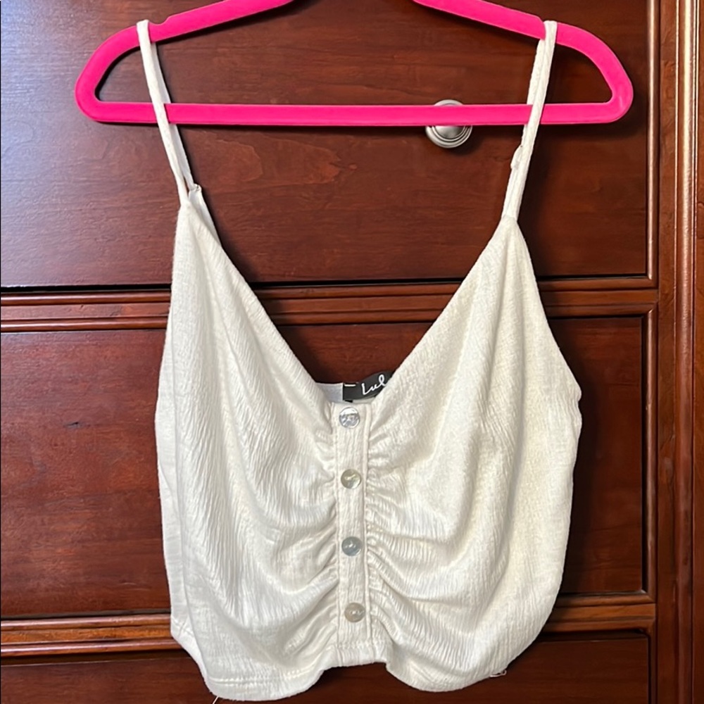 White crop top